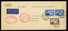[GERMANY] 1930 Graf Zeppelin cover - New York /Europe - Pan America Round Flight
