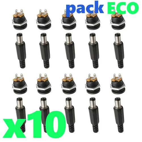 Fiche jack 5x2 - 5.5x2.1, /