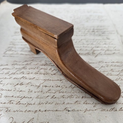 Tabatière forme chaussure - tabatière,