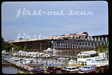 F Original Slide - Auto-train AT 4007 Passenger Action Neabsco Creek VA 1978