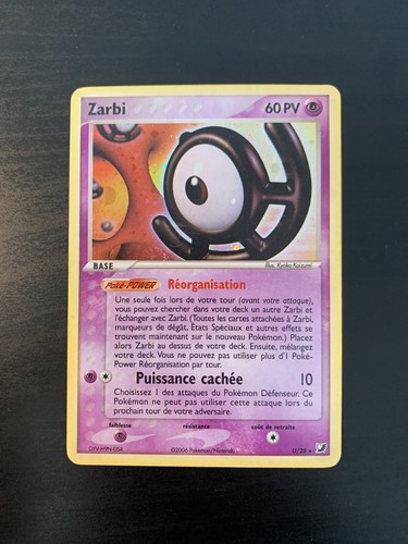 Carte pokémon zarbi 28 - carte, ex