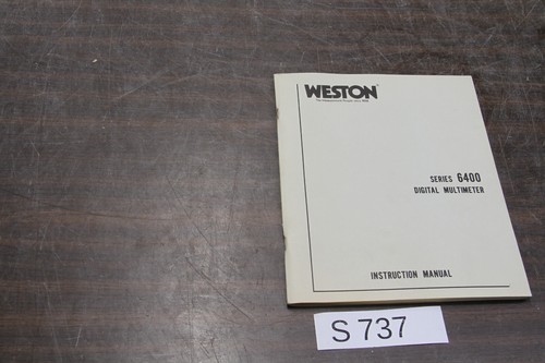 Manual weston 6400 digital - manual,
