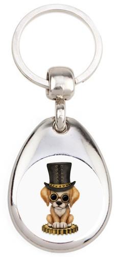 Steampunk chiot porte clé - porte,