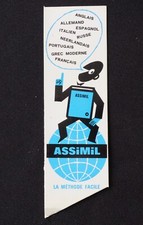 Marque-page publicitaire Méthode ASSIMIL bookmark 2
