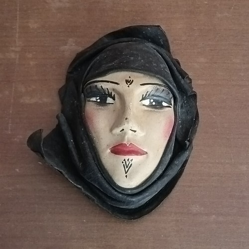 Masque cuir vintage visage - en, vintage,