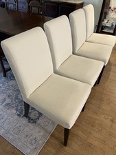 IKEA Henriksdal Chair Covers (4), Cream White Linneryd Style 901.876.68, Used