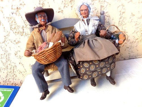 Couple santons anciens de - de,