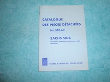 Catalogue pièces détachées N° 320.6 F moteur SACHS 50/4 LKH à ventilateur + kick