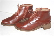 KICKERS Chaussures à Lacets  Cuir Marron Taille 41  TBE