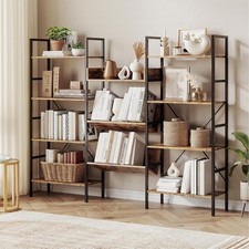 4-Tier Industrial Bookshelf