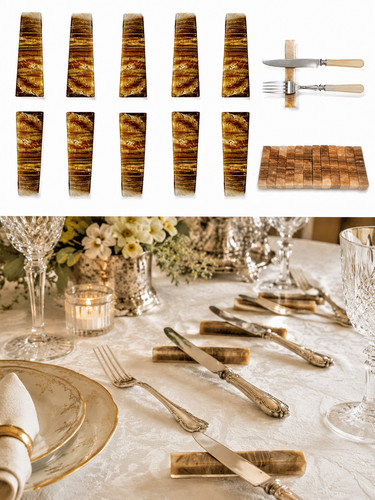 Lot repose couteaux marbre - lot, 12