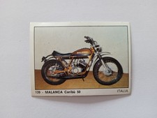 MOTORCYCLE FIGURE 2000 PANINI 1972 MALANCA CARIBU' 50 n 139 WITH VELINA