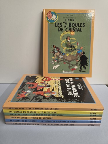 Lot tintin 7 tomes - -,