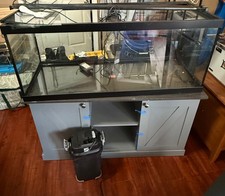 55 Gallon Aquarium w/ Stand, Hood and Fluval Canister Filter.