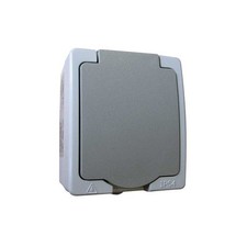 PRISE 2P+T ETANCHE GRIS IP54