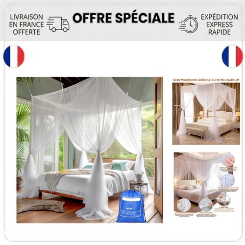 Moustiquaire lit carrée - , 4