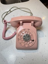 Works! Beautiful Vintage Pink Rotary Dial Telephone Western Electric Model 500