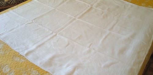 Ancienne nappe damassé - nappe, en