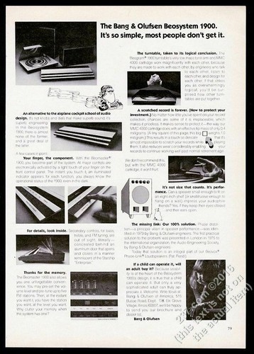 1977 bang olufsen - olufsen, beosystem