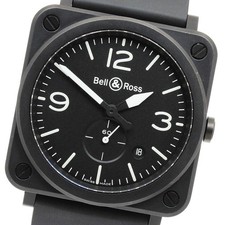 Bell＆Ross Matt black BRS-64-CMBL Small Second Date Quartz Men's Watch_907850