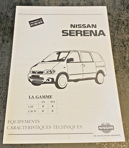 Brochure vente nissan - brochure,