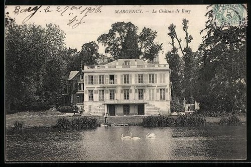 Cpa margency château de - château,