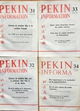 périodiques PEKIN INFORMATION 1972-73,  Temps Nouveaux,  nouvelles de Moscou.