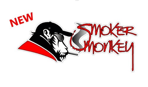 Sticker smoker monkey 20cm - sticker,