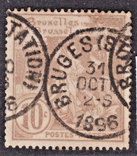 TIMBRE 1896 BELGIQUE N°