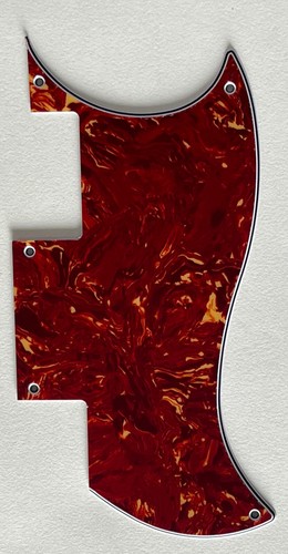 Ply red tortoise pickguard - red,
