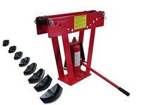 CINTREUSE HYDRAULIQUE 16T, PRESSE A CINTRER, PRESSION 16 TONNES AVEC 8 MATRICES