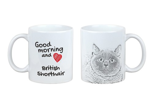 British shorthair tasse avec - shorthair,