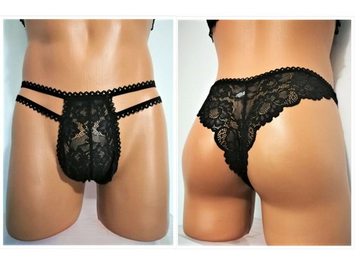 Culotte noire dentelle - culotte, en