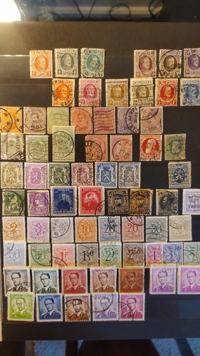 Lot timbres belges pages - belges, 2