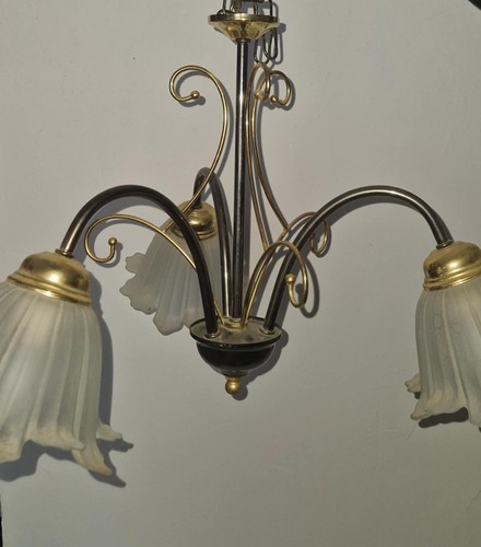 Lustres vintage métal - lustres,