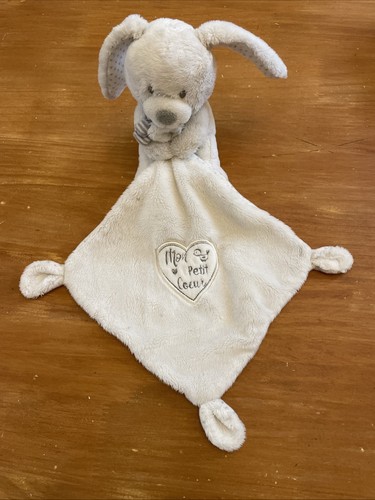 Doudou lapin mouchoir pommette - doudou,
