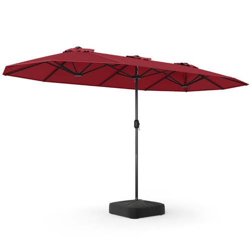 Parasol double avec pied