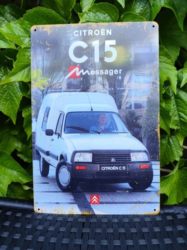 Plaque métal citroën - citroën, c15