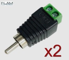 2x Adaptateur prise Audio RCA