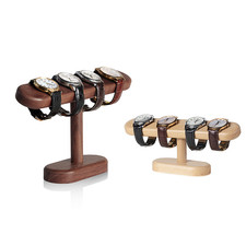 Support de montre en bois clair/foncé – Présentoir bijoux design | Handmade wood