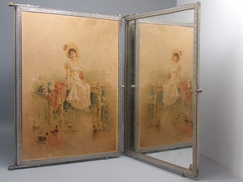 Miroir triptyque ancien - triptyque,