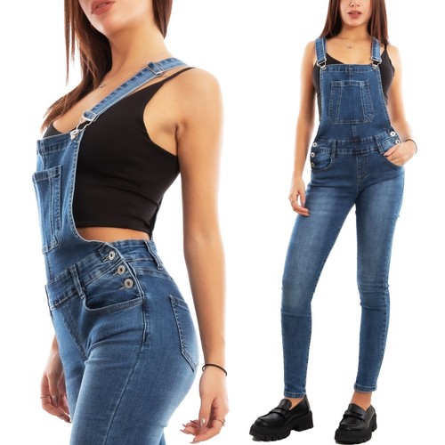 Salopette jean femme denim - salopette,
