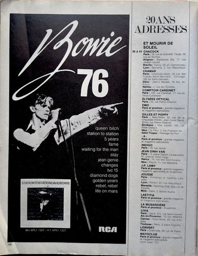 David bowie coupure de - david,