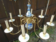 Grand lustre vintage à 8 bras