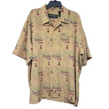 Vintage Pelle Pelle Marc Buchanan Shirt Royale Martini Glass 90s Hip Hop AOP