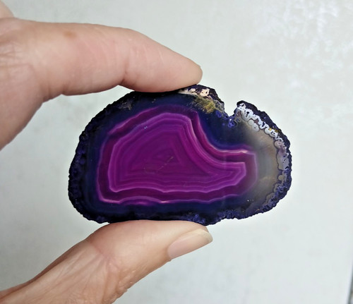 Tranche agate fine - , teintée