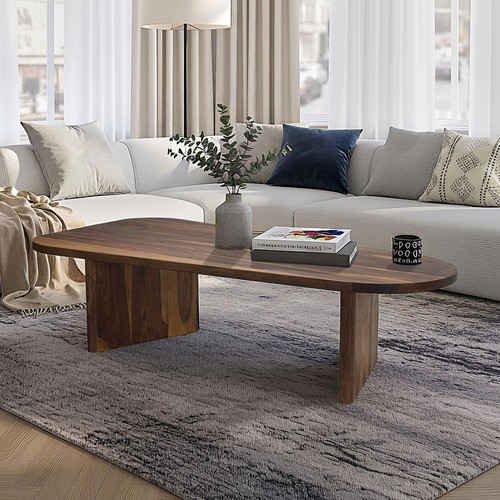 Table basse ovale - , sheesham