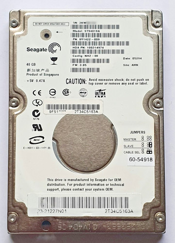 Disque dur interne ide - disque, 40