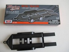 MINIATURE REMORQUE DOUBLE ESSIEUX TOUT METAL 1/43 Motormax NOIR