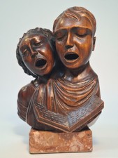 SCULPTURE BOIS BUSTE DE